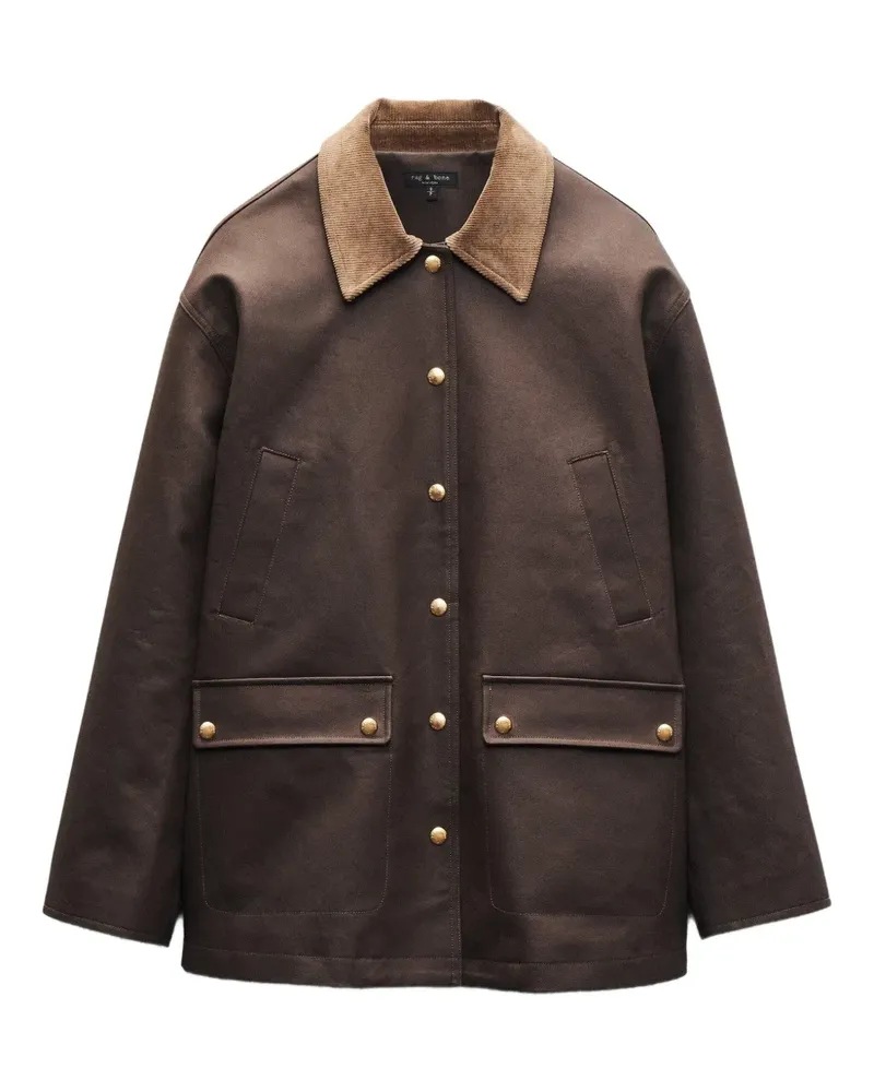 Rag & Bone Jacke mit Cordkragen - Braun Braun