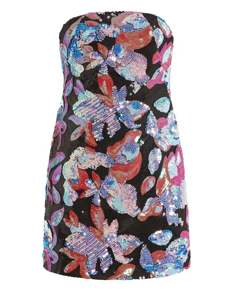 16ARLINGTON Stell Minikleid mit Pailletten - Schwarz Schwarz