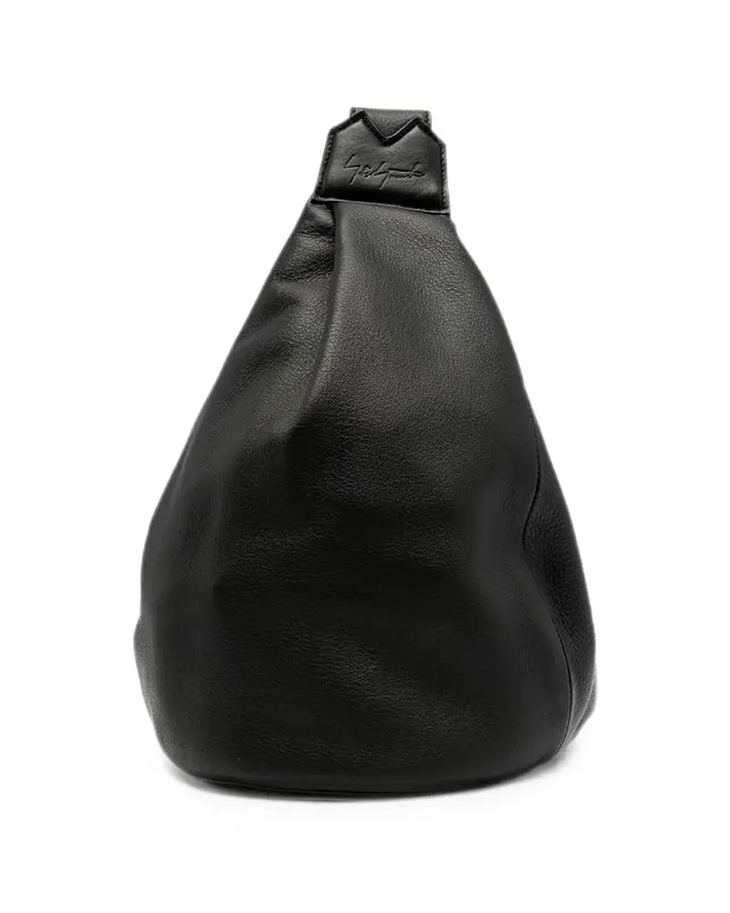Yohji Yamamoto Y Schultertasche aus Leder - Schwarz Schwarz