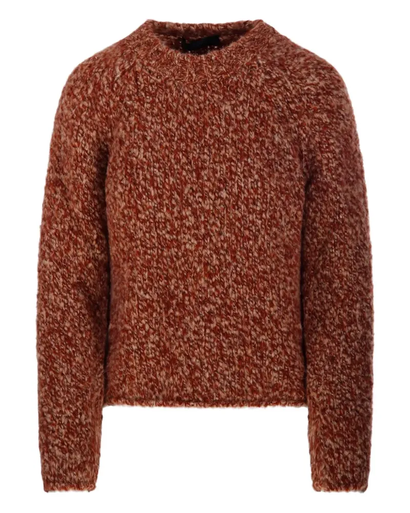 Fabrizio del Carlo Melierter Strickpullover - Braun Braun