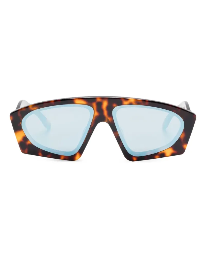 Henrik Vibskov Sonnenbrille in Schildpattoptik - Braun Braun