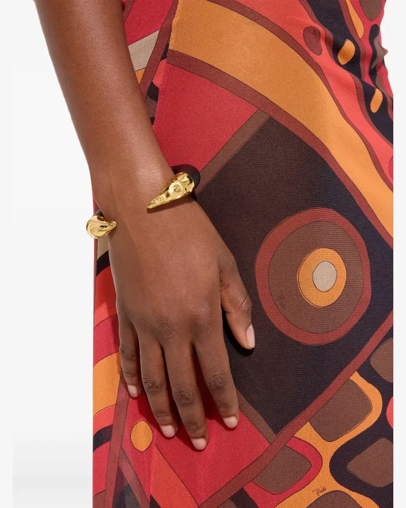 Emilio Pucci horn-shaped bangle - Gold Gold