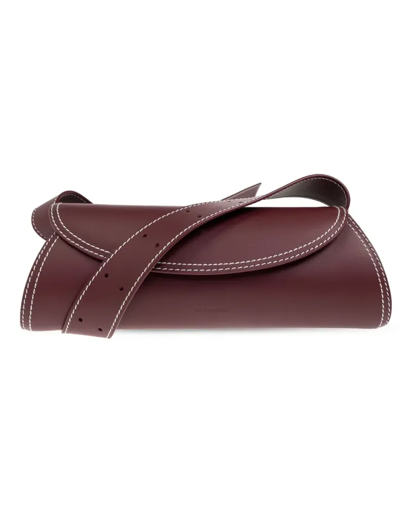 Jil Sander Cannolo Schultertasche - Rot Rot