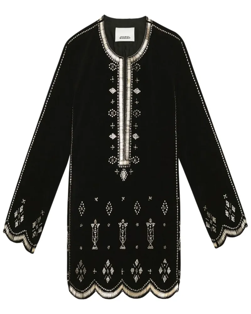 Isabel Marant Helene Minikleid - Schwarz Schwarz