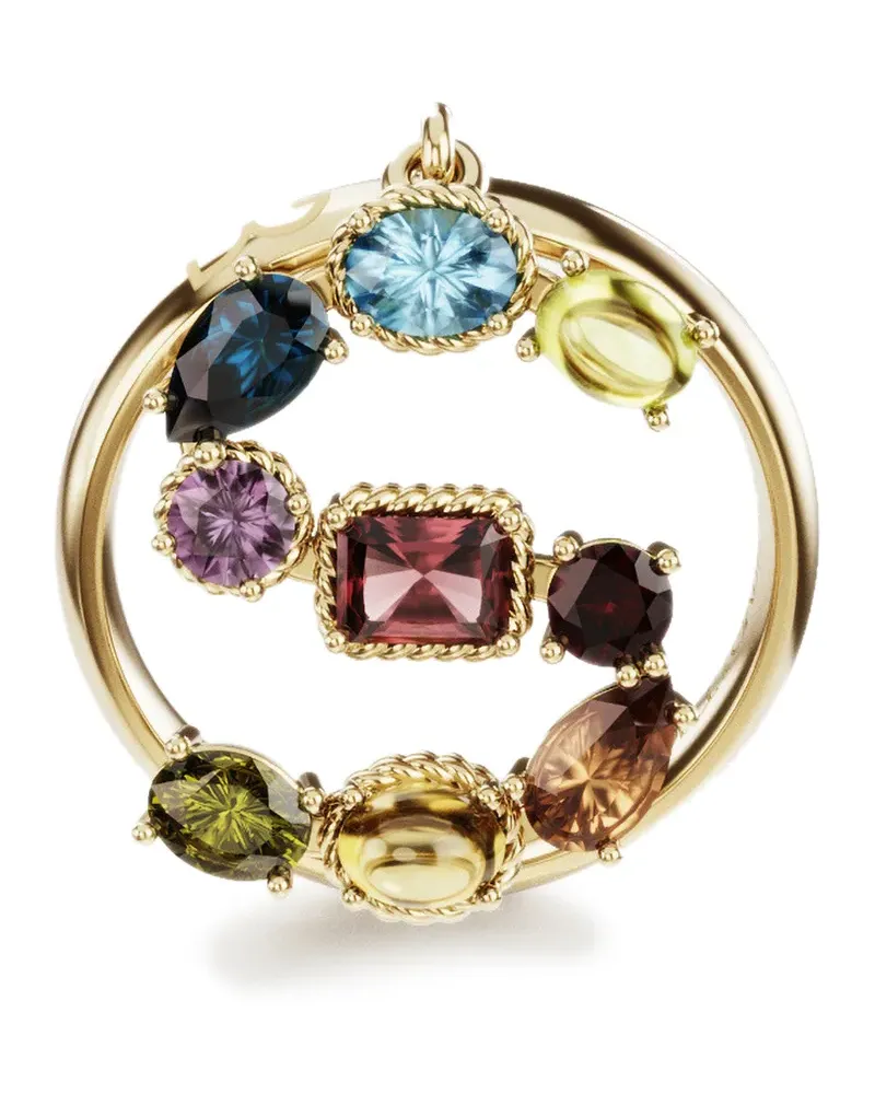 Dolce & Gabbana 18kt Rainbow Alphabet S Gelbgoldring Gold