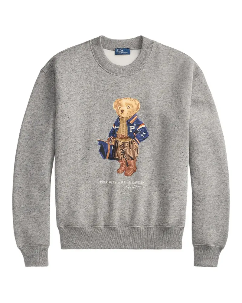 Ralph Lauren Fleecepullover mit Polo Bear - Grau Grau
