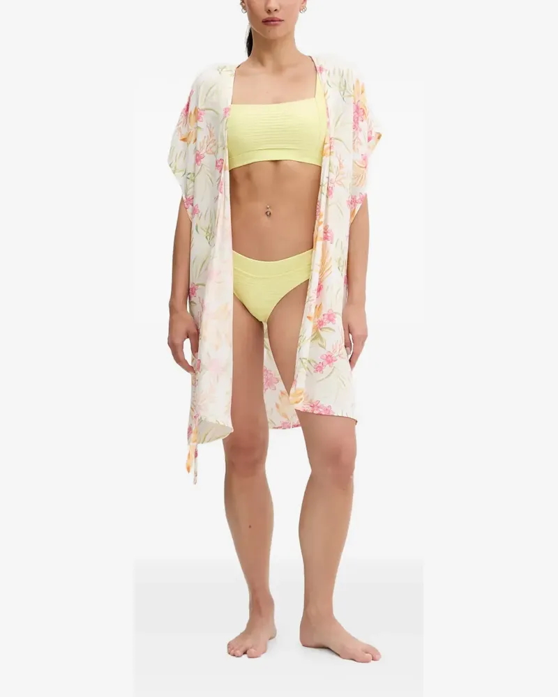 Rip Curl floral-print wrap beach cover-up - Weiß Weiß