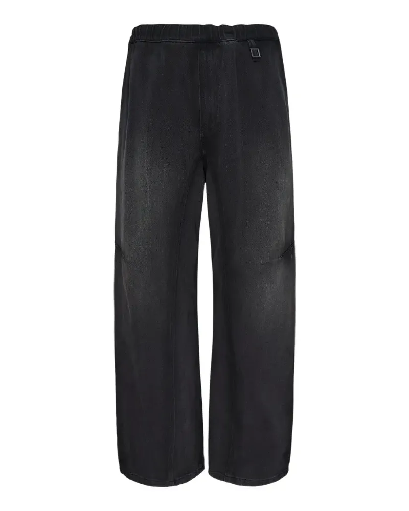 Wooyoungmi elasticated-waist faded-effect jeans - Grau Grau