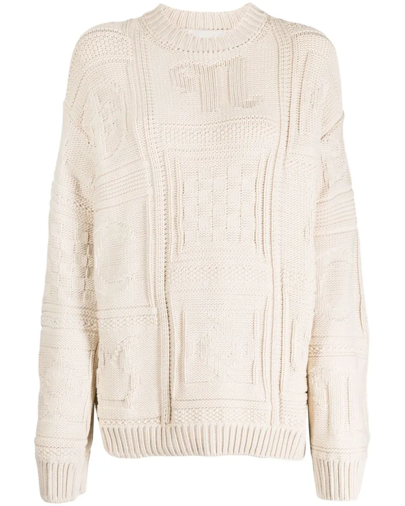 Nanushka Nicolle Pullover mit Strickmuster - Nude Nude