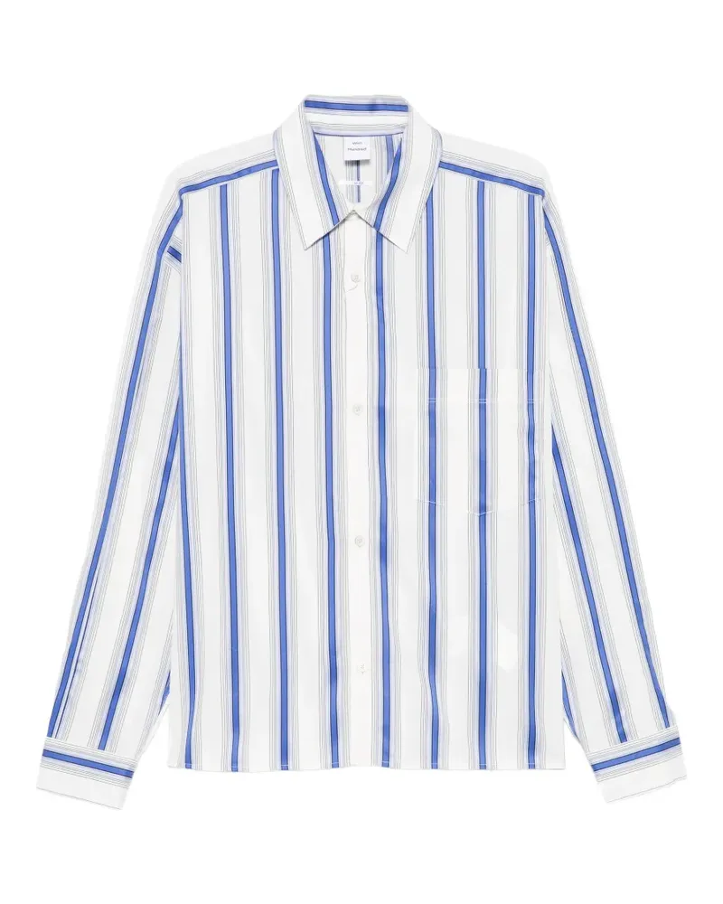 Won Hundred Maza striped shirt - Weiß Weiß