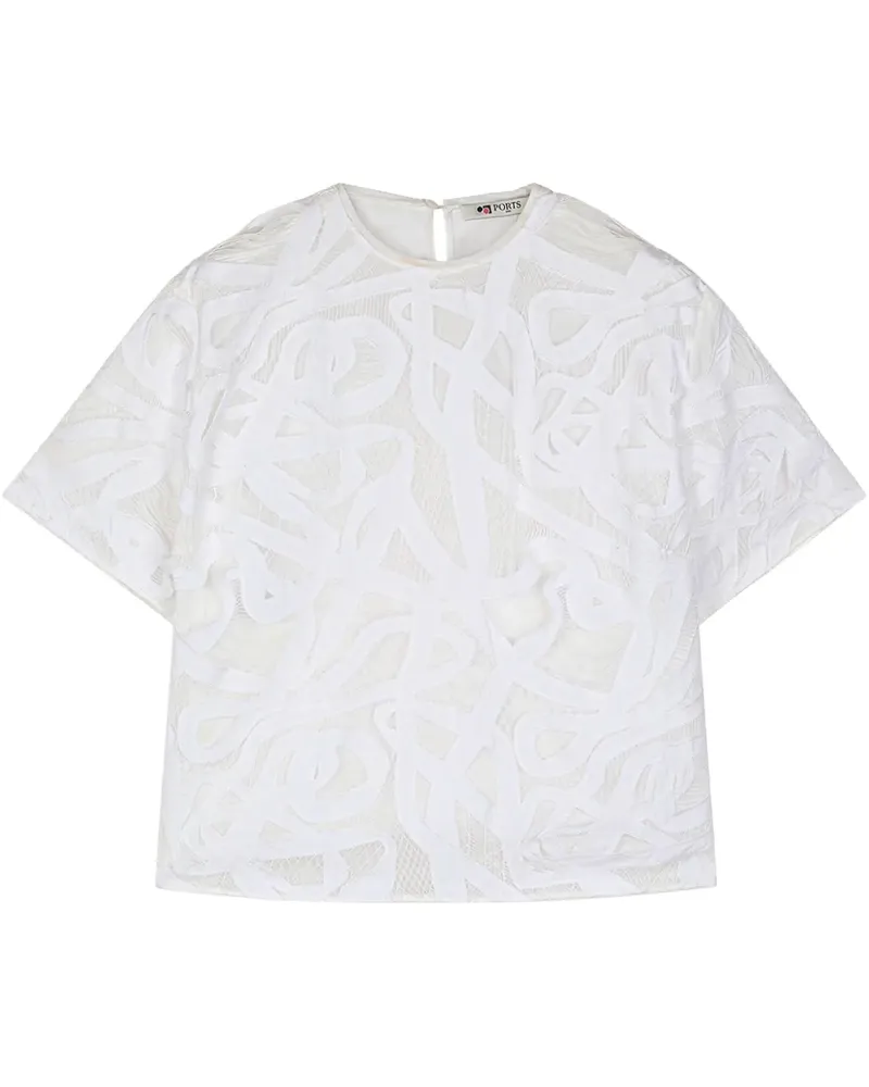 Ports 1961 Oberteil mit Spitze - Weiß Weiß