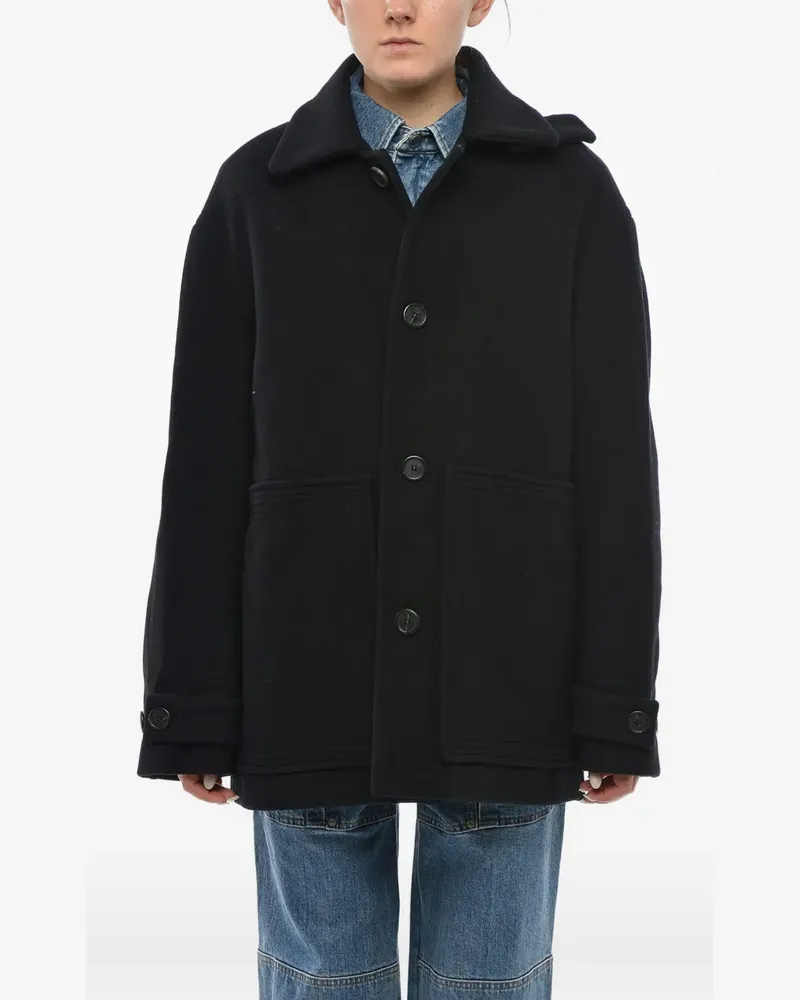 Stella McCartney single-breasted coat - Schwarz Schwarz