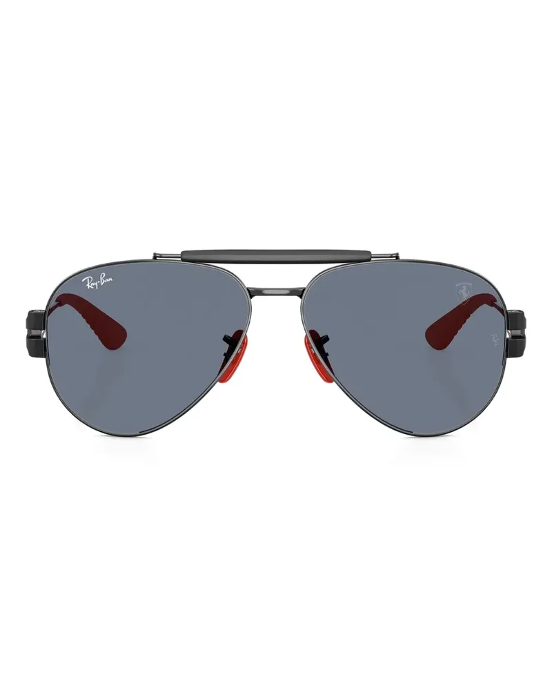 Ray Ban x Scuderia Ferrari Pilotenbrille - Schwarz Schwarz