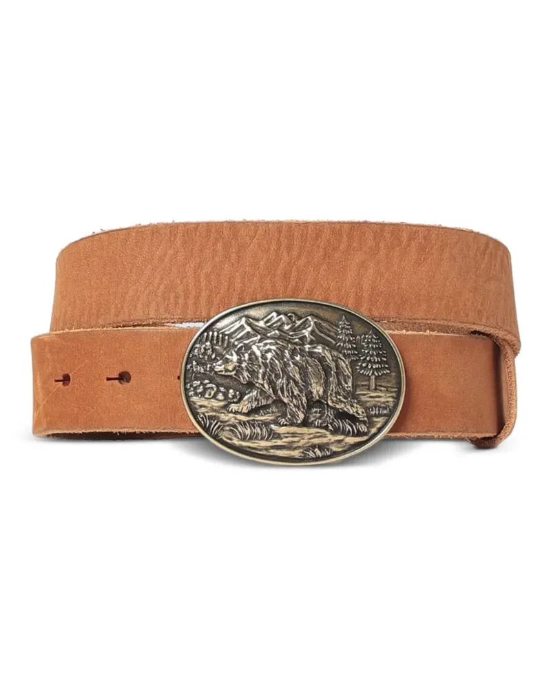 Sebago Gürtel mit gravierter Schnalle - Braun Braun