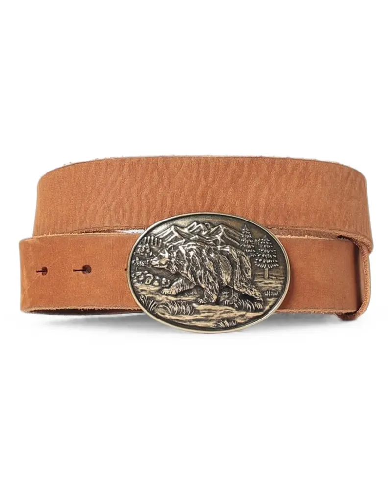 Sebago Gürtel mit gravierter Schnalle - Braun Braun