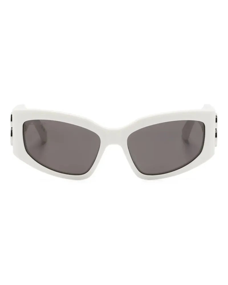 Balenciaga Sonnenbrille mit Cat-Eye-Gestell - Weiß Weiß