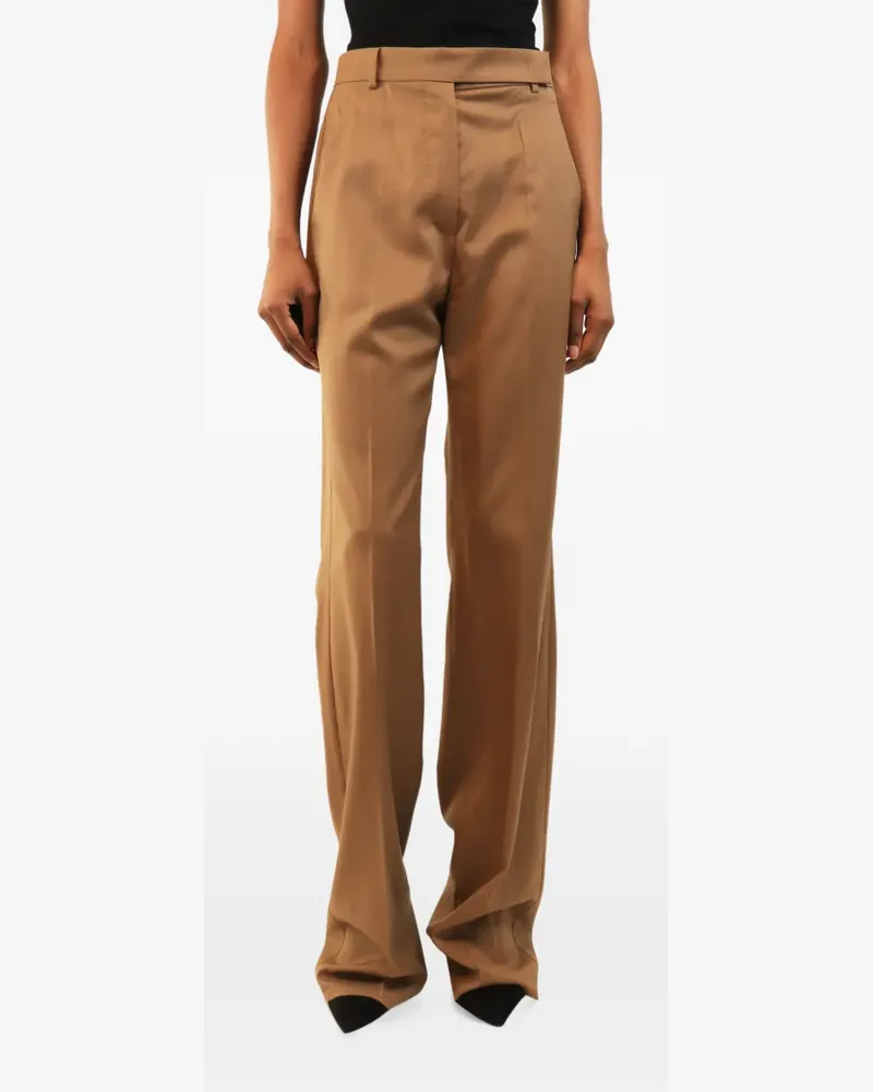 Max Mara Klassische Straight-Leg-Hose - Nude Nude