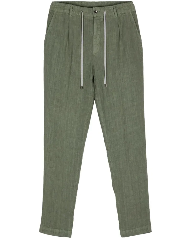 Peserico Hose aus Leinen - Grün Grün