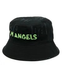 Palm Angels Fischerhut mit Logo-Print Schwarz