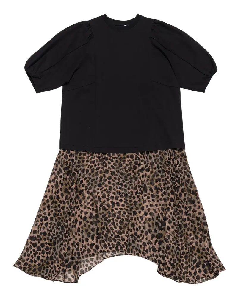 BIMBA Y LOLA Kleid mit Animal-Print - Braun Braun