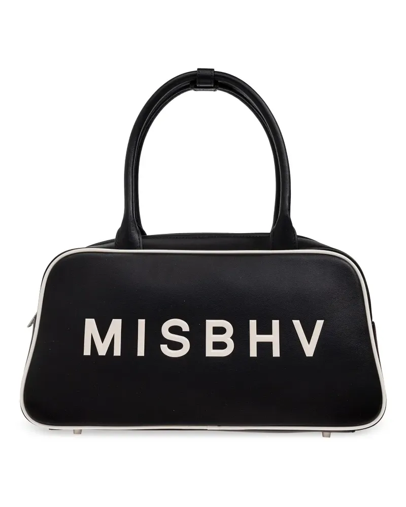 MISBHV Handtasche mit Logo-Print - Schwarz Schwarz