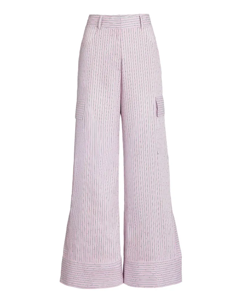 Silvia Tcherassi Gestreifte Falak Hose - Rosa Rosa