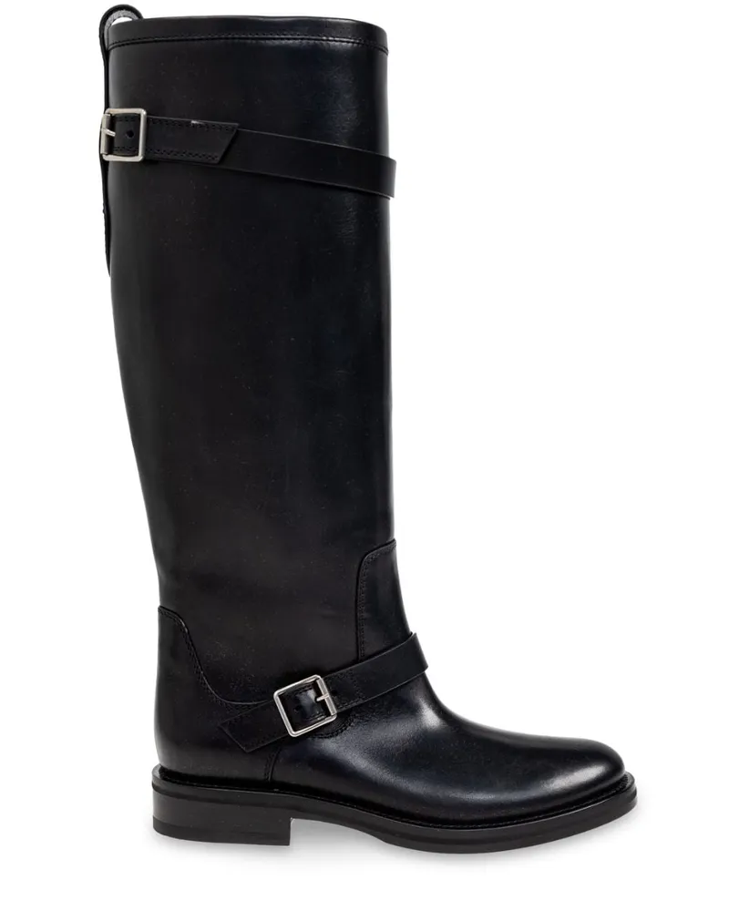 Saint Laurent Stiefel mit mandelförmiger Kappe - Schwarz Schwarz