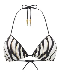 Roberto Cavalli Bikinioberteil mit Ray of -Print Gold