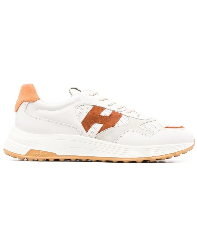 Hogan Sneakers mit Logo-Patch - Nude Nude
