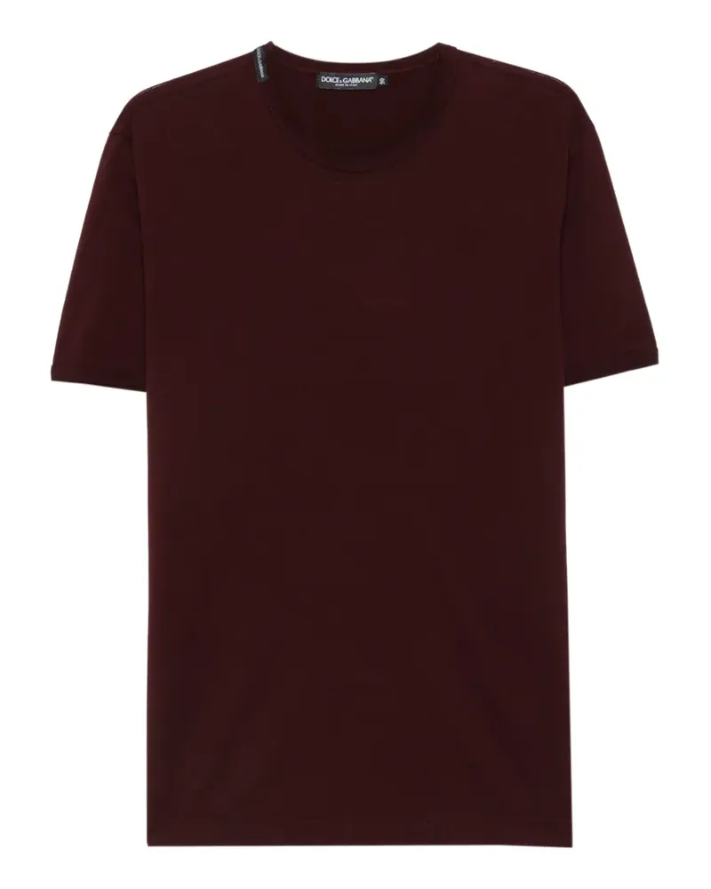 Dolce & Gabbana T-Shirt mit rundem Ausschnitt - Rot Rot