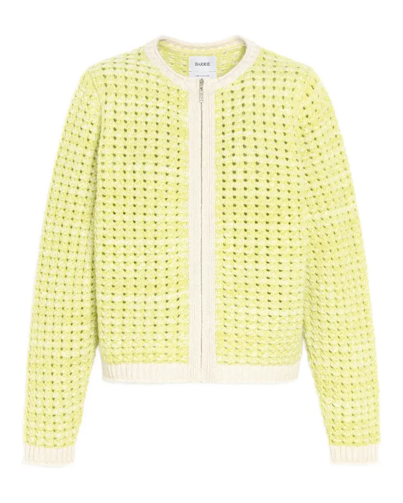 Barrie Gehäkelter Cardigan - Grün Grün