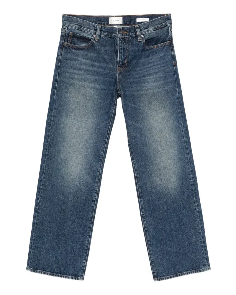 Frame Denim The Saturday faded wide-leg jeans - Blau Blau