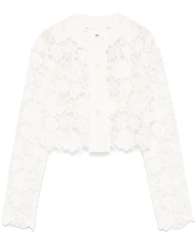 Ermanno Scervino Jacke aus Guipure-Spitze - Weiß Weiß