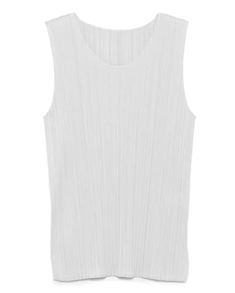 Issey Miyake Plissierter Trägershirt - Grau Grau