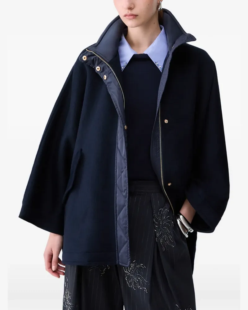Liu Jo Cape aus Wolle - Blau Blau