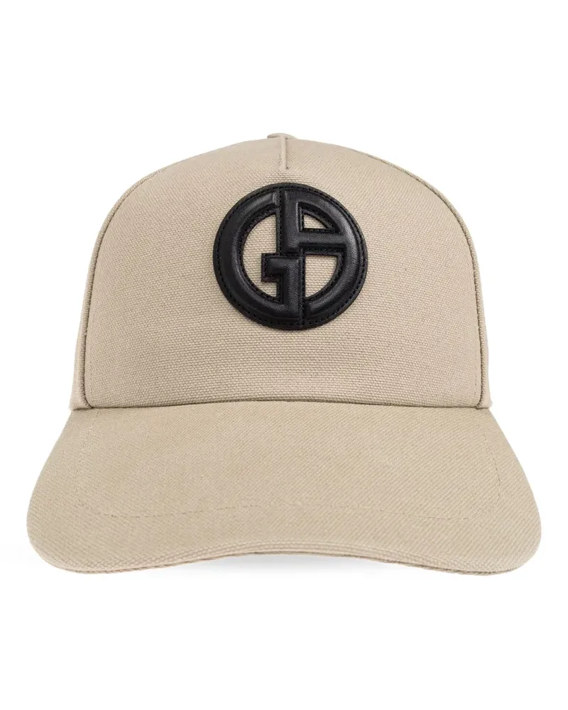 Giorgio Armani Baseballkappe mit Logo-Applikation - Nude Nude