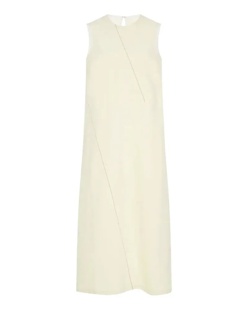 6397 Diagonal denim midi dress - Nude Nude