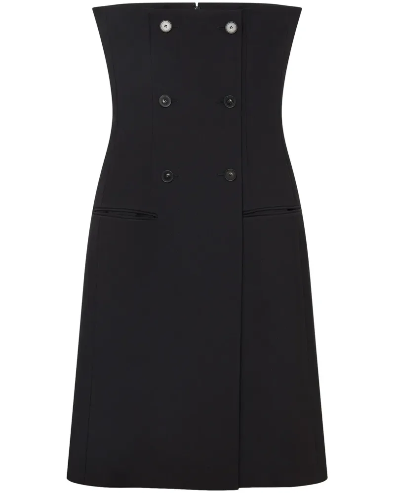 Stella McCartney Doppelreihiges Bustierkleid - Schwarz Schwarz