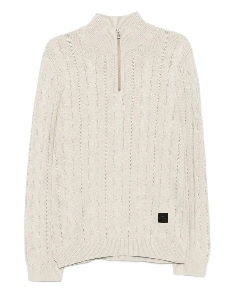 Paul Smith Pullover mit Zopfmuster - Nude Nude