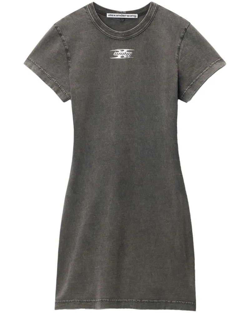 Alexander Wang Shrunken Mini-T-Shirtkleid - Grau Grau