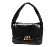Mittelgroße Monaco Schultertasche - Schwarz