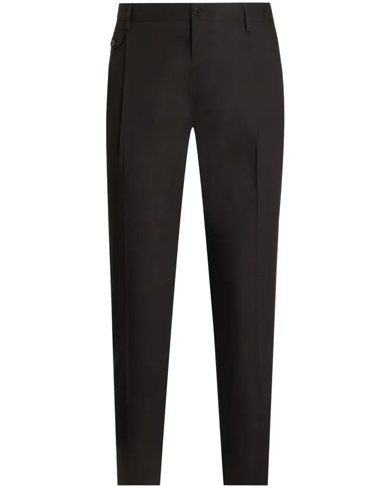 Dolce & Gabbana Klassische Tapered-Hose - Schwarz Schwarz