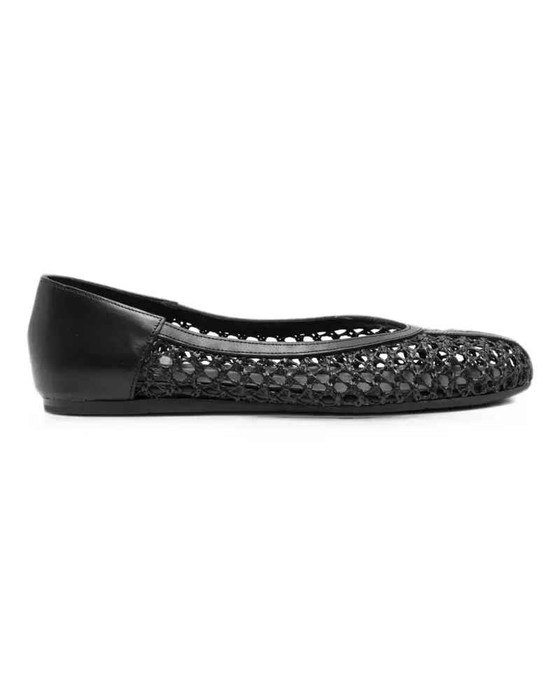 Ancient Greek Sandals Aeropi woven-design ballet flats - Schwarz Schwarz