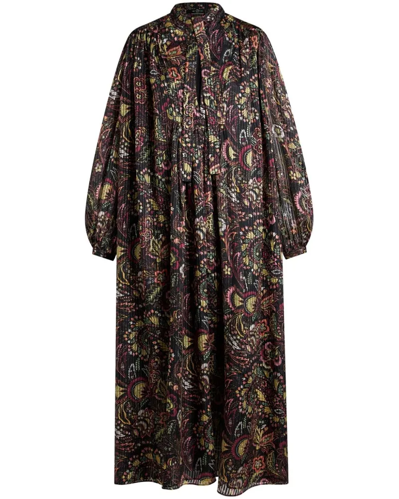 Etro Kleid mit Print Schwarz