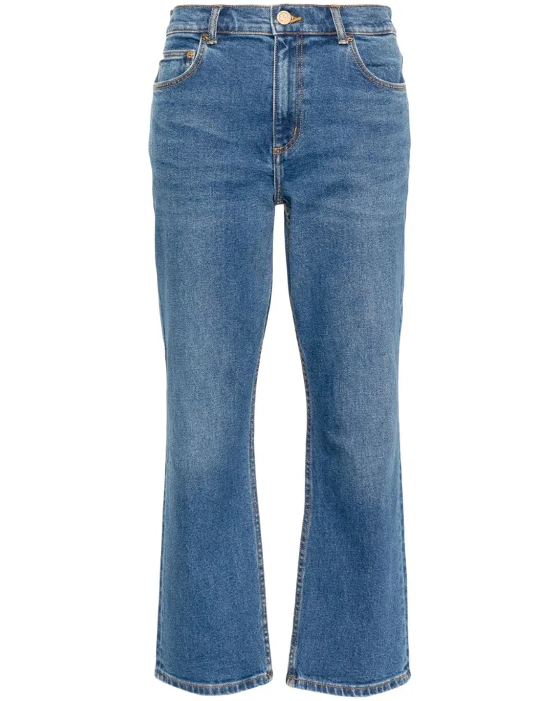 Tory Burch Ausgestellte Cropped-Jeans - Blau Blau