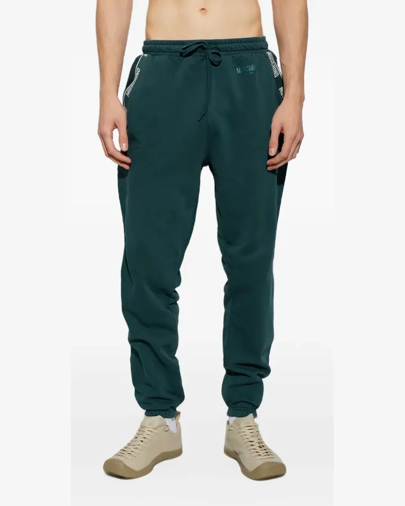 Moschino logo-tape track pants - Grün Grün