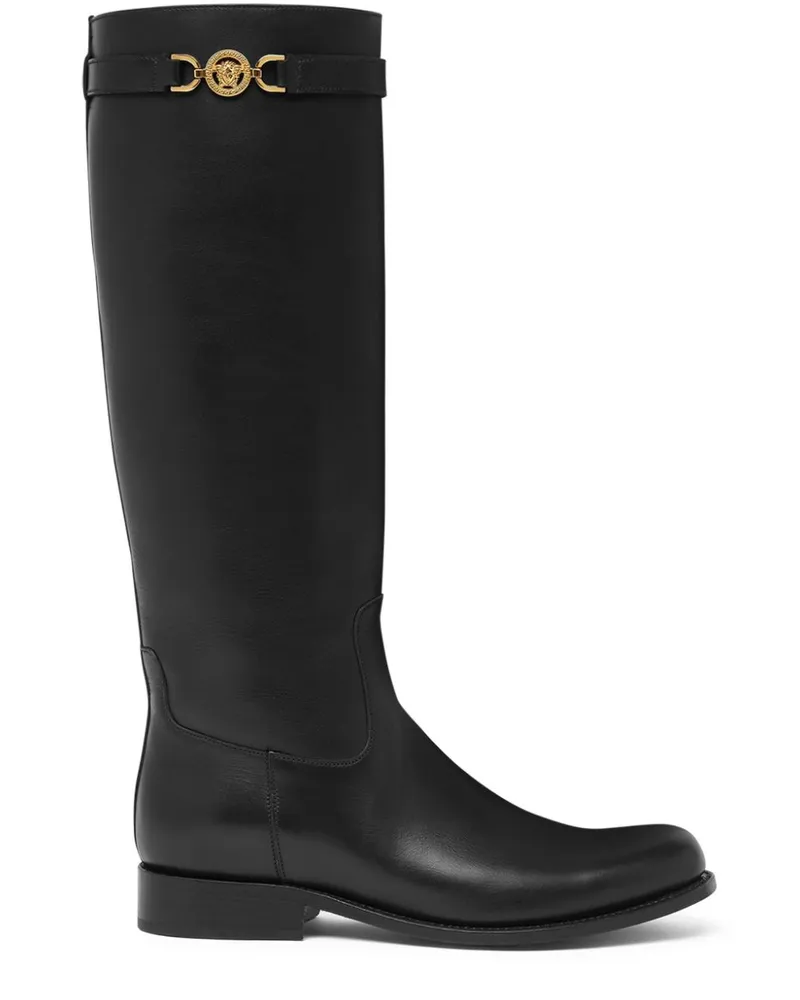 Versace Kniehohe Medusa '95 Stiefel - Schwarz Schwarz