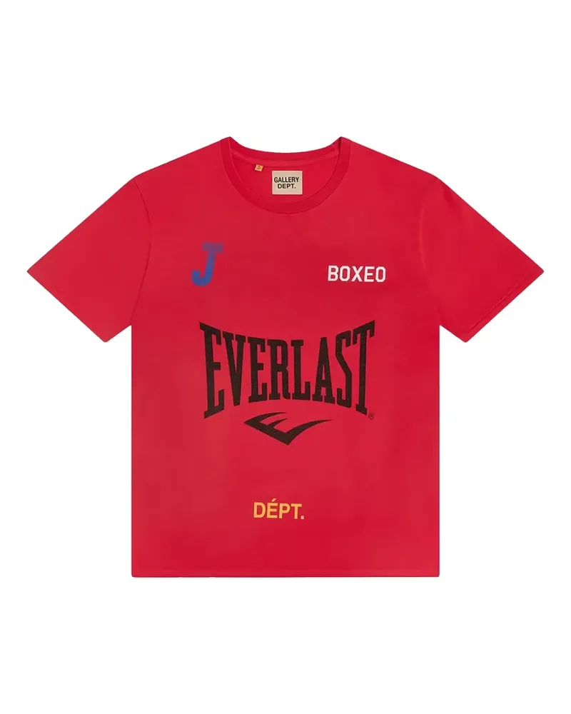 GALLERY DEPT. x Everlast T-Shirt mit Glitter-Logo - Rot Rot