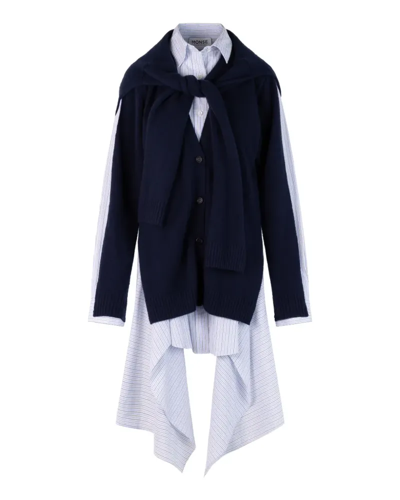 Monse Gestricktes Hemdkleid - Blau Blau