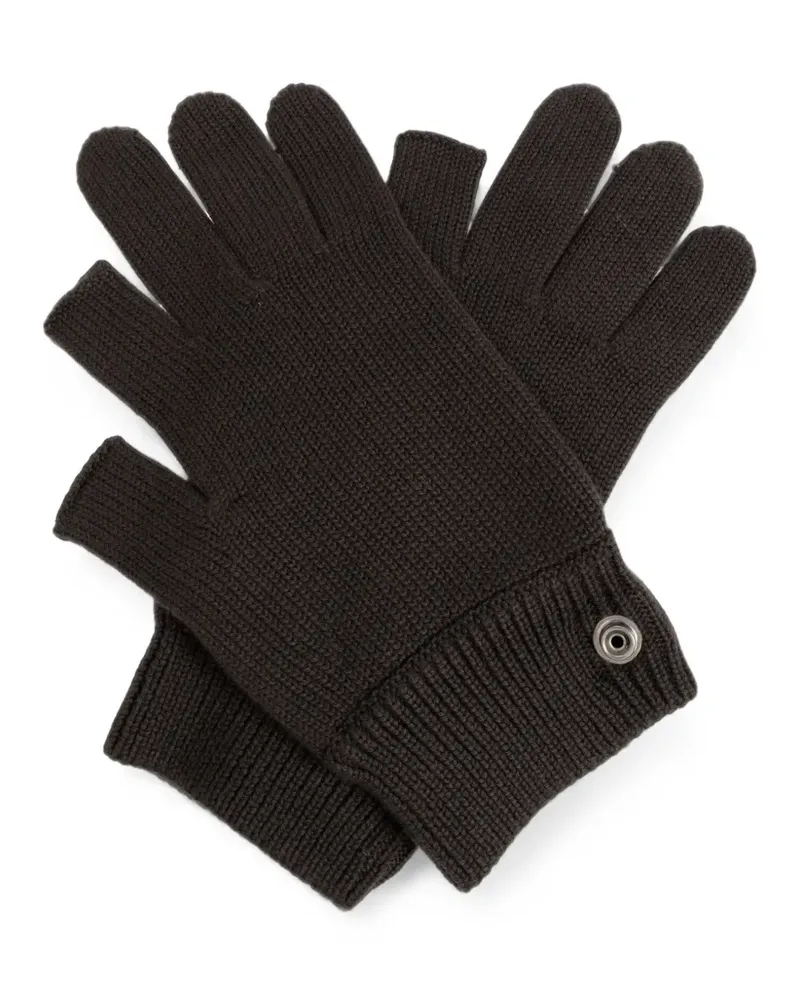 Rick Owens touchscreen gloves - Braun Braun
